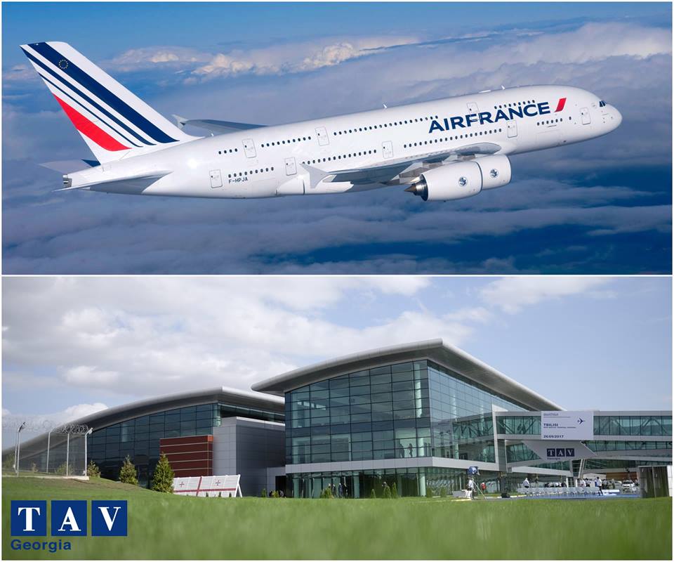 С апреля авикомпания Air France планирует рейсы Париж - Тбилиси - Netgazeti