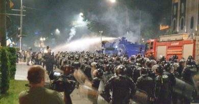 Против учатников митинга у парламента Грузии применили водометы. ВИДЕО - Netgazeti