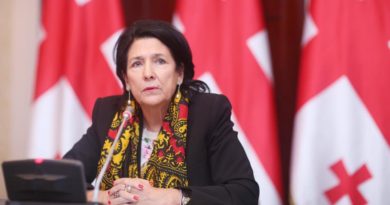 Президент Грузии назвала участников акции в Тбилиси «пятой колонной России» - Netgazeti
