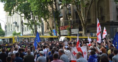 В центре Тбилиси проходят две протестных акции. ФОТО. ВИДЕО - Netgazeti
