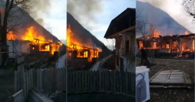 В Сванети сгорел жилой дом
