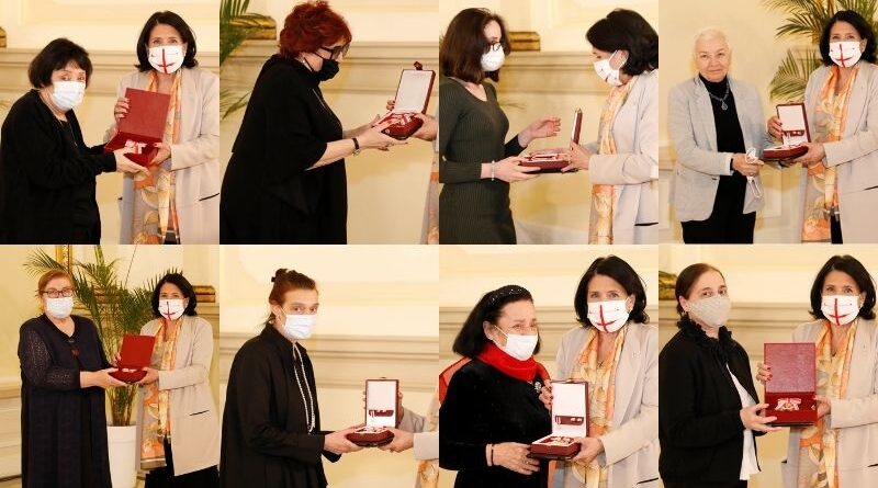 Президент Грузии наградила Орденом царицы Тамар восемь женщин