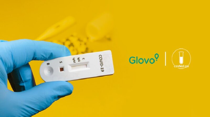Заказать проведение ковид-теста на дому можно через приложение Glovo