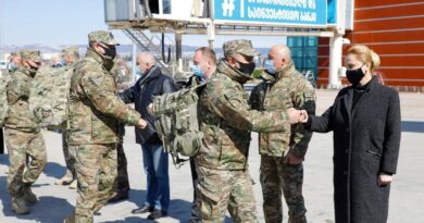 Взвод грузинских военных отправился в ЦАР для участия в Миссии ЕС