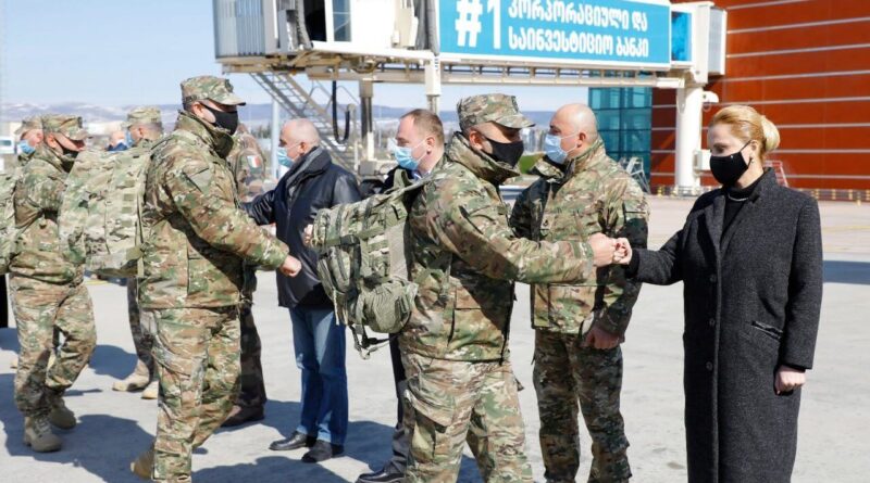 Взвод грузинских военных отправился в ЦАР для участия в Миссии ЕС