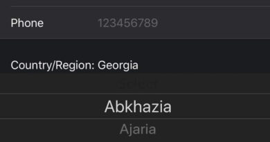 App Store компании Apple с сегодняшнего дня указывает Абхазию как регион Грузии