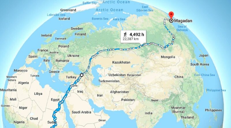 Самый длинный в мире пеший маршрут / The longest continuous walk on Earth