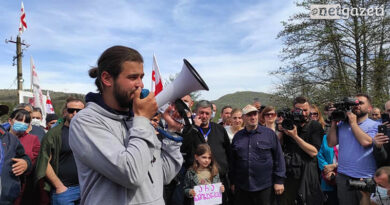 В Рустави прошел автопробег в поддержку «Защитников ущелья Риони»