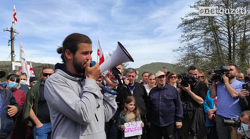 В Рустави прошел автопробег в поддержку «Защитников ущелья Риони»