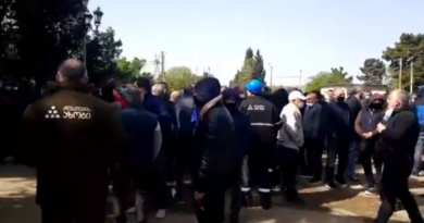 В Рустави проходит забастовка рабочих