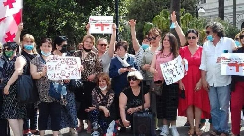 Грузинские эмигранты в Италии провели акцию против строительства Намахвани ГЭС