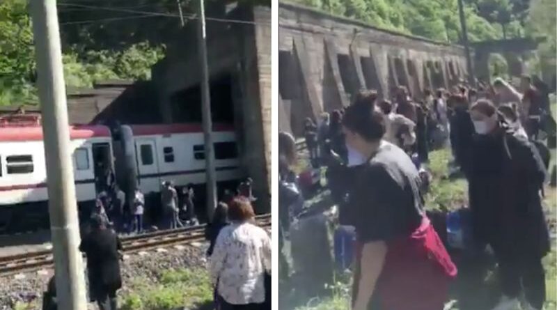 Поезд Зугдиди-Тбилиси сошел с рельс
