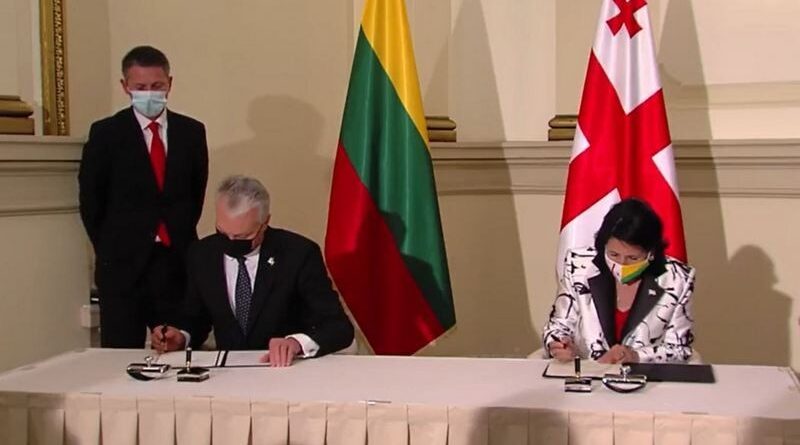 Президенты Литвы и Грузии подписали совместную декларацию