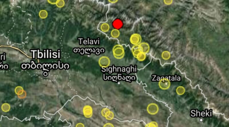 У грузинско-российской границы произошло землетрясение