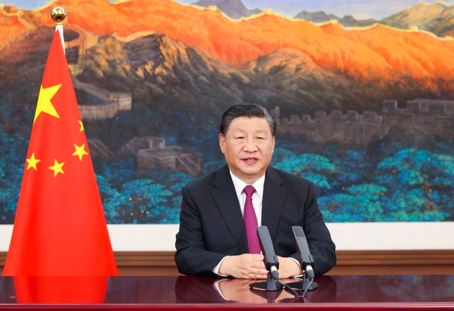 Председатель КНР Си Цзиньпин по видеосвязи выступил с речью на Всемирной выставке Expo 2020