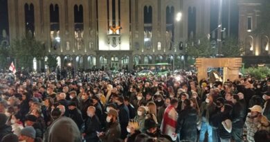 На митинге в Тбилиси оппозиция анонсировала проведение трех акций протеста 10 ноября