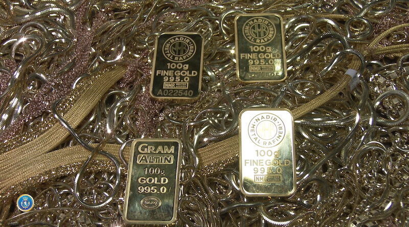 Следственная служба изъяла более 5 кг контрабандного золота