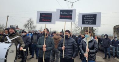 В нескольких городах Грузии проходят акции против полицейского насилия