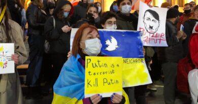 ФОТО: Акция в поддержку Украины в Тбилиси