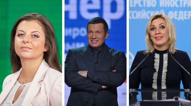 СМИ: Захарова,Соловьев и Симоньян попали в санкционный список Евросоюза