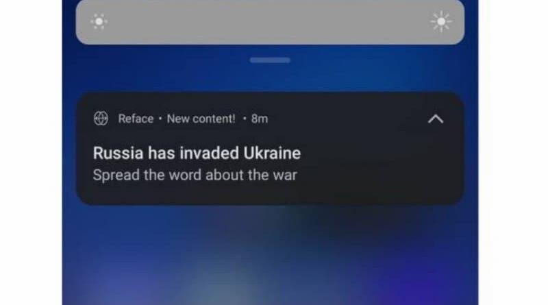 Украинское приложение Reface запустило акцию на 200 миллионов пользователей, чтобы те узнали правду о войне России в Украине