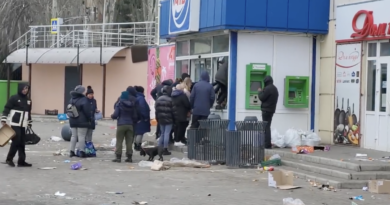 В Мелитополе местные мародеры обнесли магазины в центре города