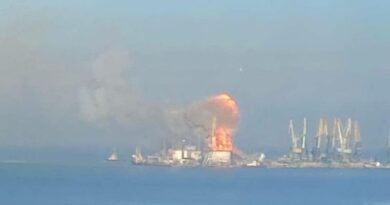 ВСУ: Возле Бердянска уничтожен российский десантный корабль
