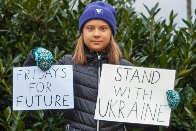 Экоактивистка Грета Тунберг поддержала Украину