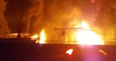 На Житомирщине из-за авиаудара вспыхнул пожар на нефтебазе