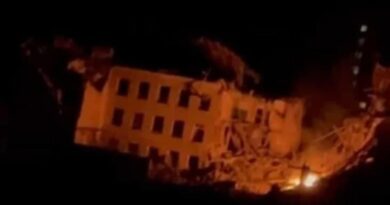 Появилось видео обстрела оккупантами военного общежития в Житомире