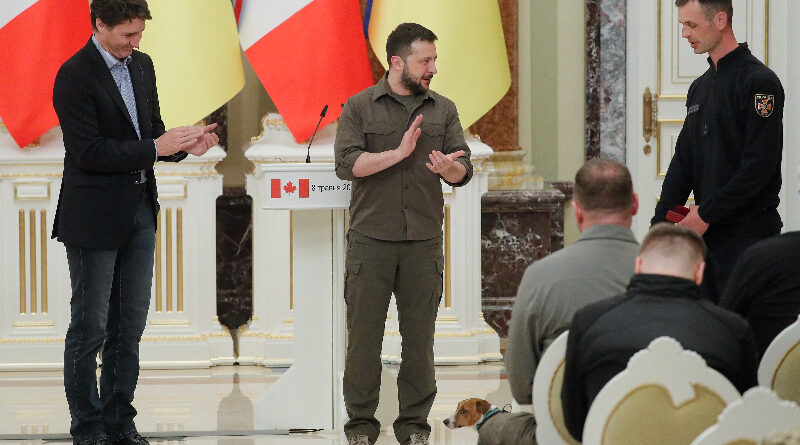 Зеленский наградил медалью пса по кличке «Патрон»