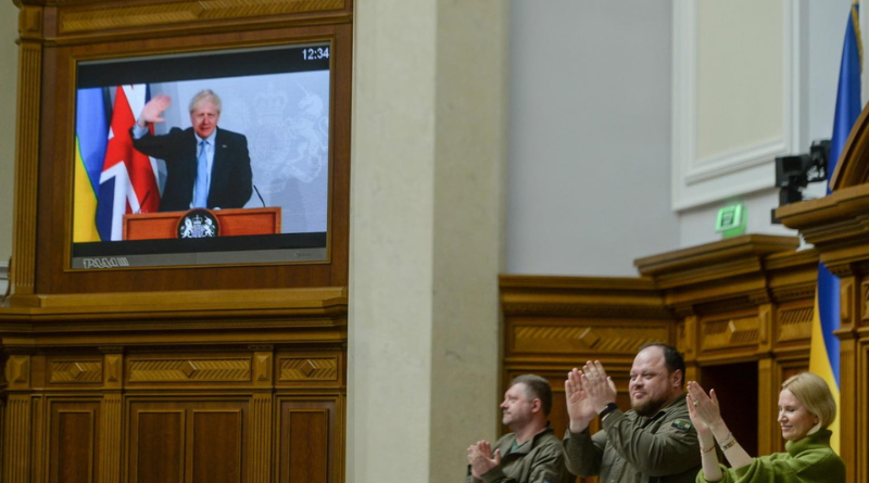 «Украина победит» — обращение Бориса Джонсона к Верховной Раде