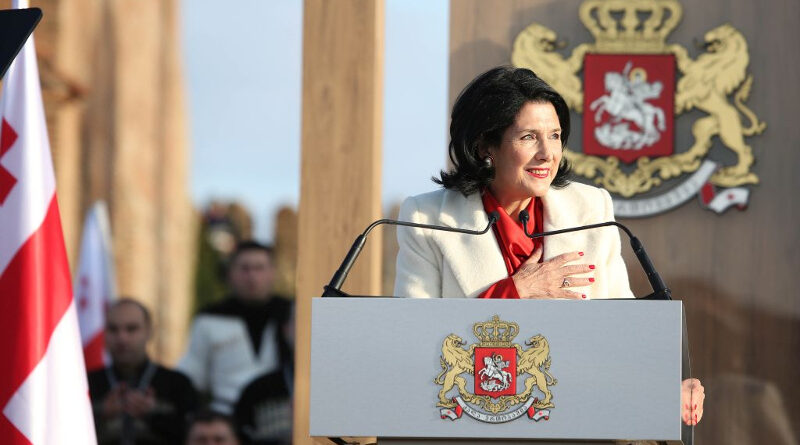 Президент Грузии выступила с заявлением в связи с 14-ой годовщиной августовской войны