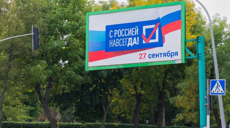 В оккупированных регионах Украины проходят «референдумы» о присоединении к России