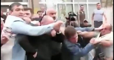 В Харагаули произошло физическое противостояние с участием Левана Хабеишвили