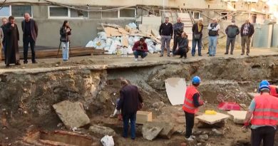 Во дворе Министерства культуры Грузии обнаружили армянские надгробия и могилы