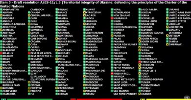 Кто (не) поддержал территориальную целостность Украины в ООН
