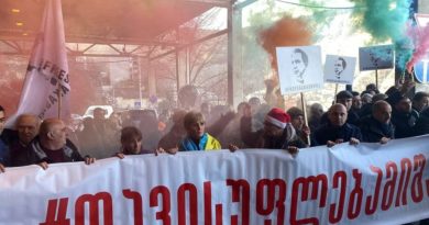 В Тбилиси прошел очередной митинг в поддержку Саакашвили