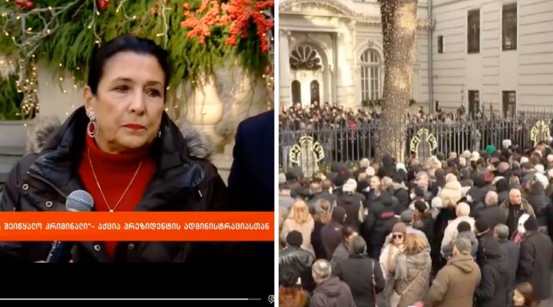 Президент Грузии обратилась к протестующим