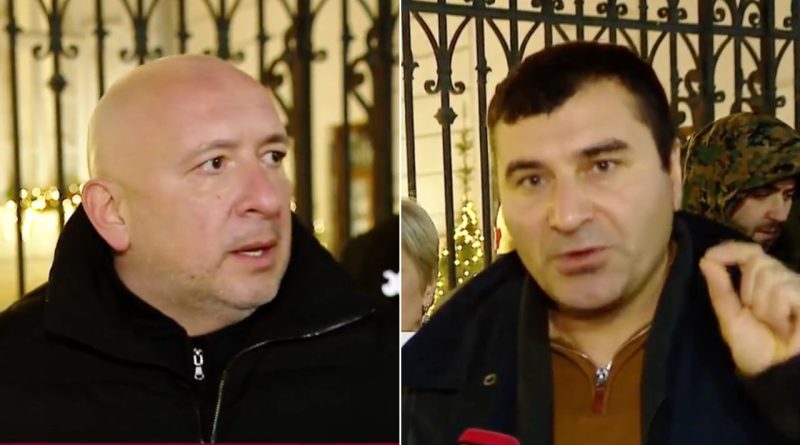У резиденции президента Грузии проходит акция с требованием помиловать Саакашвили