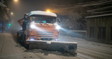 Мэрия Тбилиси использовала около 160 тонн технической соли для очистки дорог