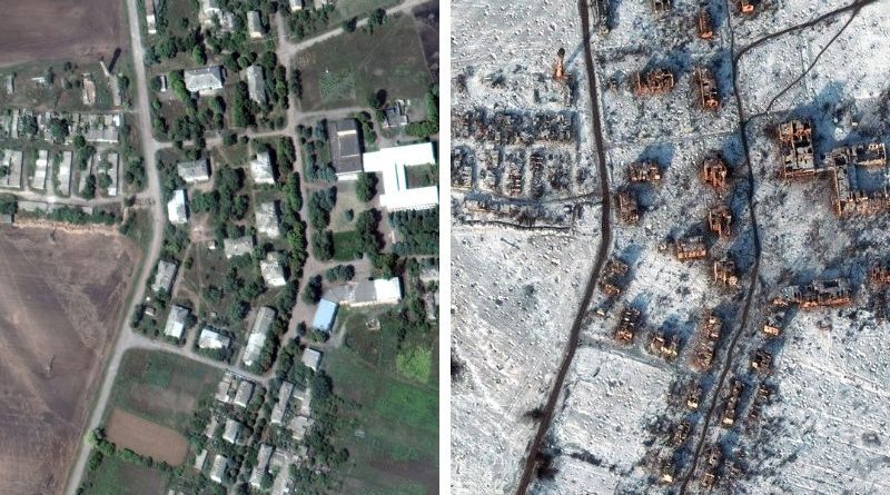 Maxar опубликовала спутниковые фотографии разрушенного Соледара
