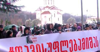 «Нацдвижение» проводит в регионах акции в поддержку Саакашвили