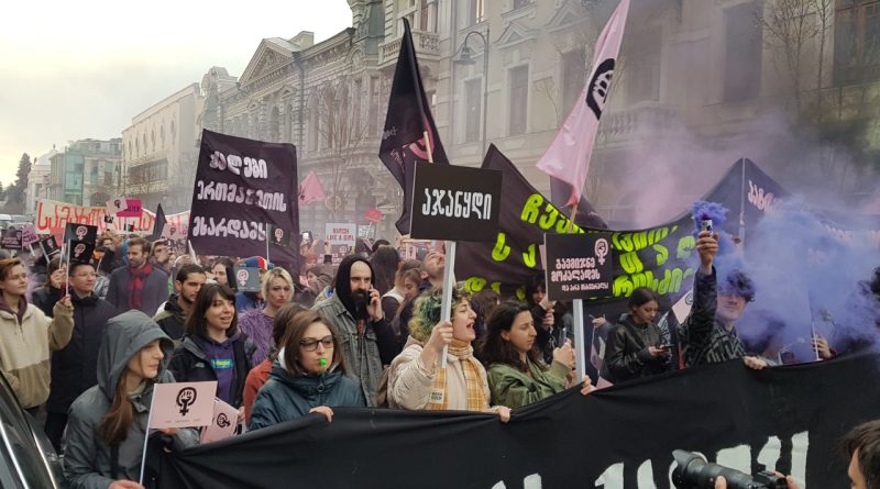 В Тбилиси прошел марш женской солидарности