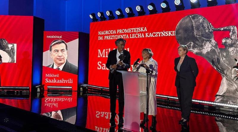 Саакашвили награжден премией «Прометей» имени Леха Качиньского