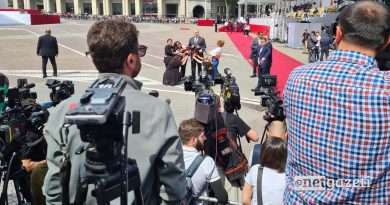 Журналистам не дали возможность задать вопросы министру обороны Грузии