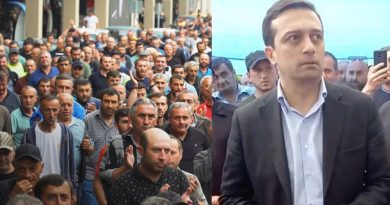 Народный защитник Грузии встретился с бастующими шахтерами