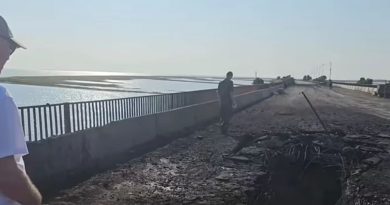 Обстреляны мосты соединяющие Крым с Херсонской областью