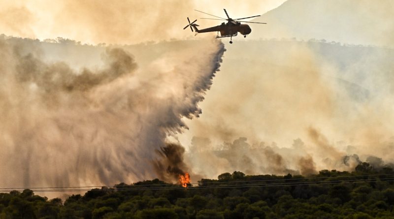 В Греции разбился пожарный самолёт