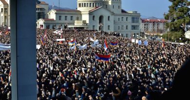 В Карабахе прошел очередной митинг с требованием открыть Лачинский коридор